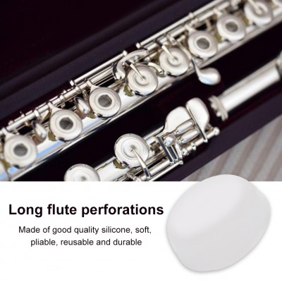 WALFRONT 10pcs Universal Flute Silicone Soft Open Hole Plugs Flutes Repair Parts Accessory , Flute Hole Plugs, Silicone Flute Plug   